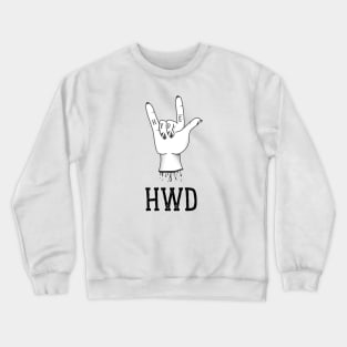 HWD - Funky Design, Rock and Roll Crewneck Sweatshirt